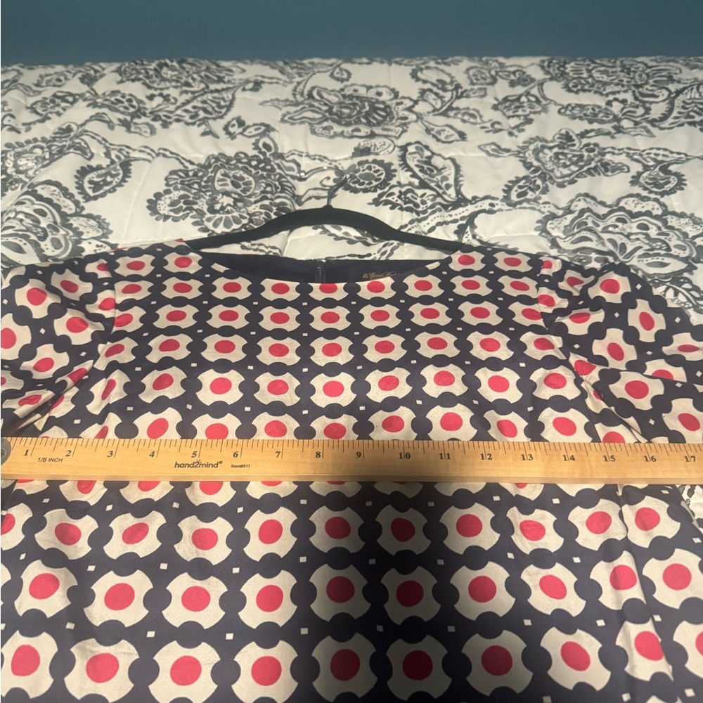 Brooks Brothers Dress Geometric Print Shift Size 6 - Picture 8 of 9